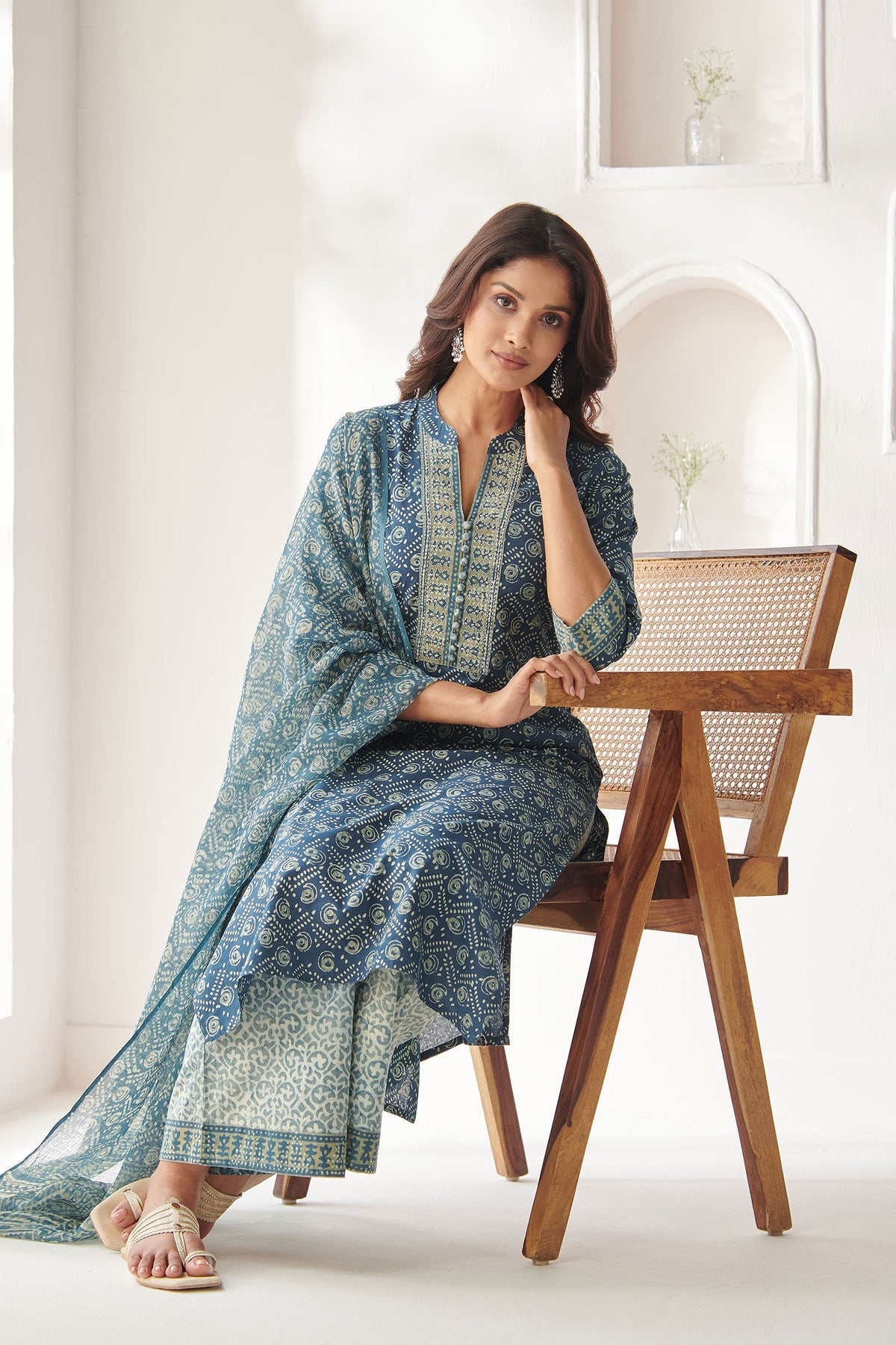 Indigo Kurti Set for Women