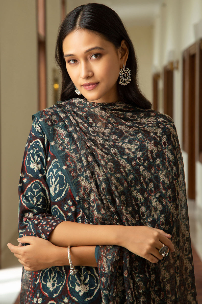 Sehra Gazal Bagru Kota Dupatta