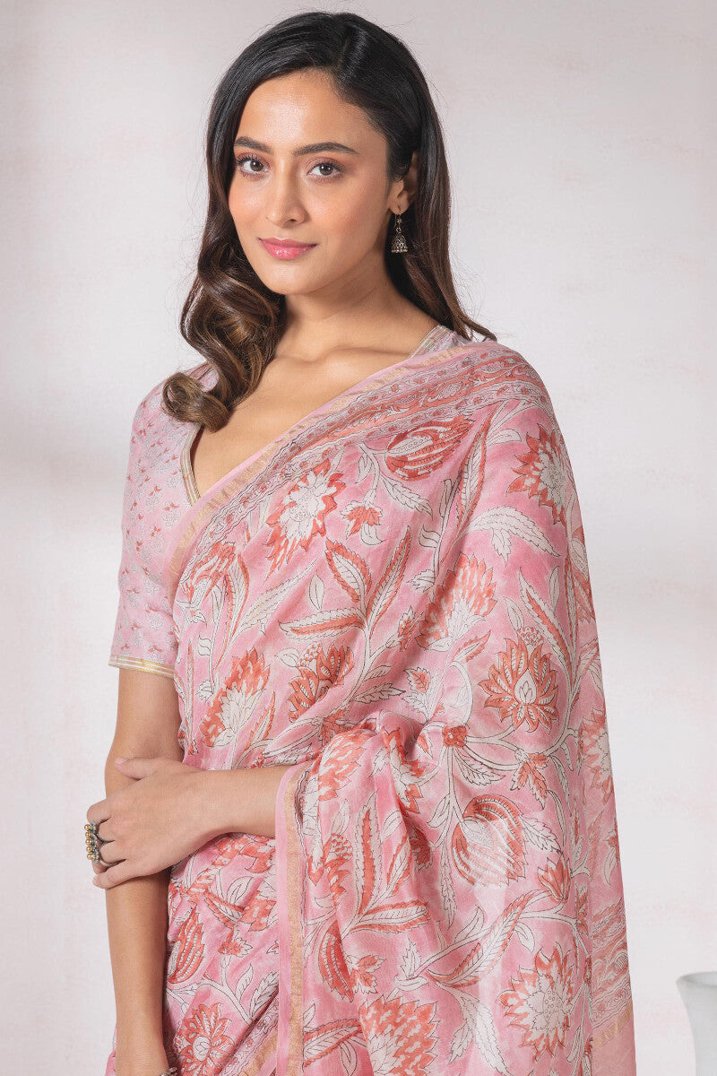 Gul Bano Naasrin Chanderi Silk Saree
