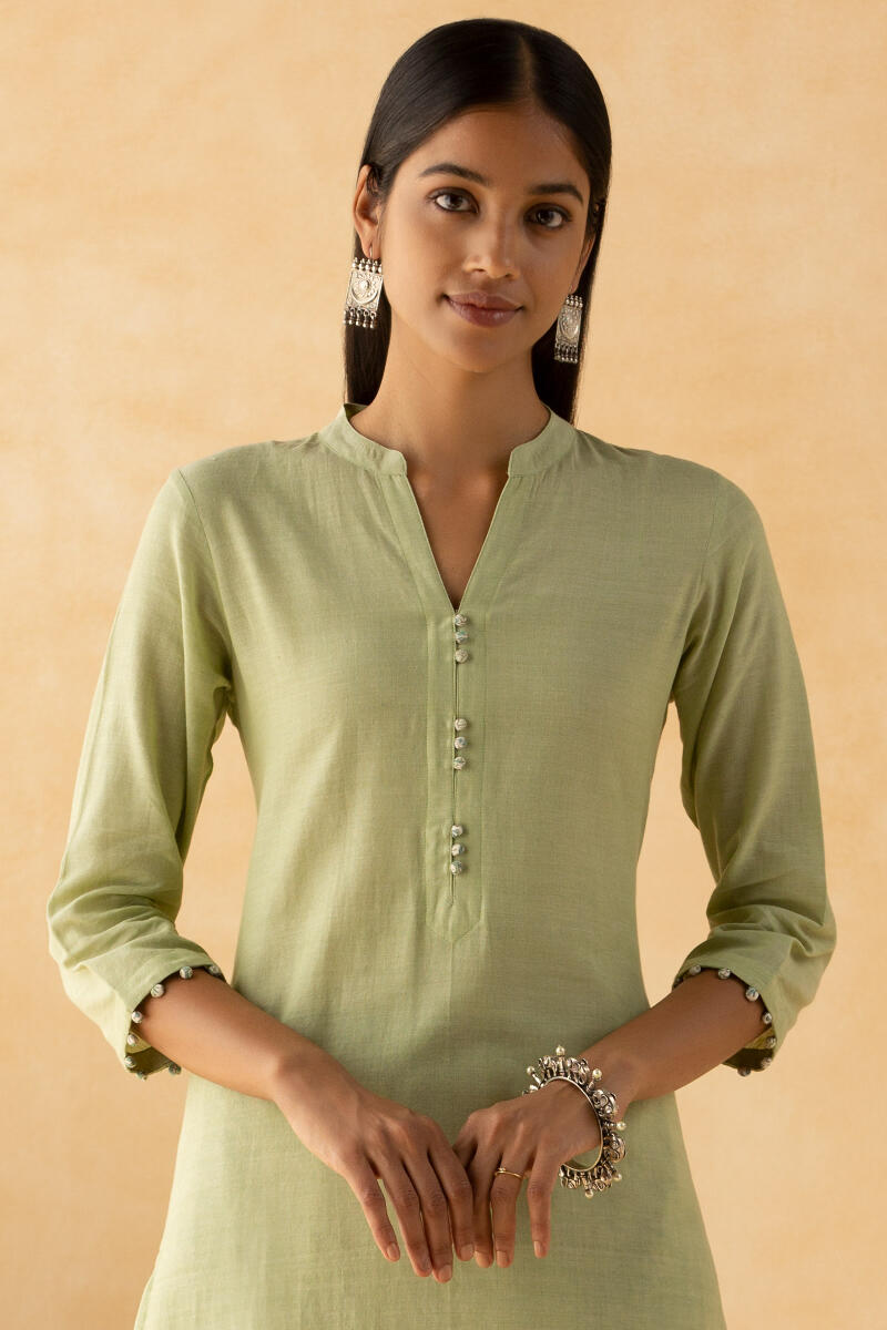 Gulbarg Green Handloom Kurta