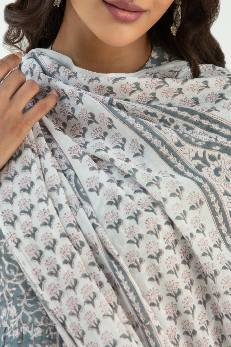 Gauhar Zenia Block Printed Dupatta