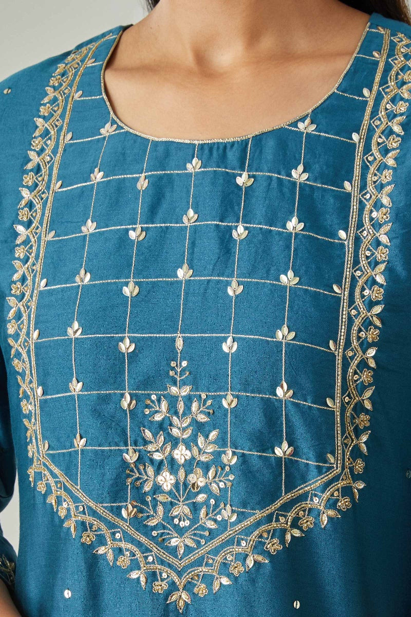 Zubeida Zeenat Chanderi Kurta