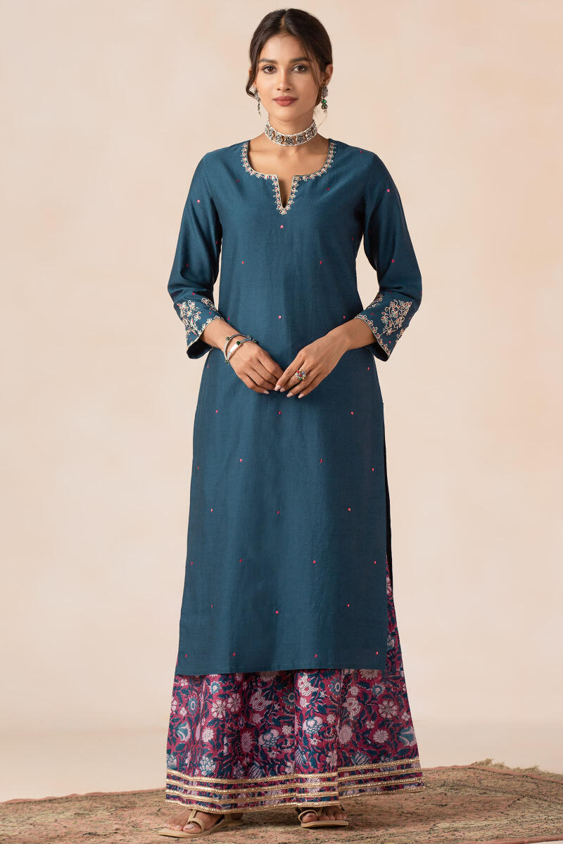 Nazma Rozinah Chanderi Kurta