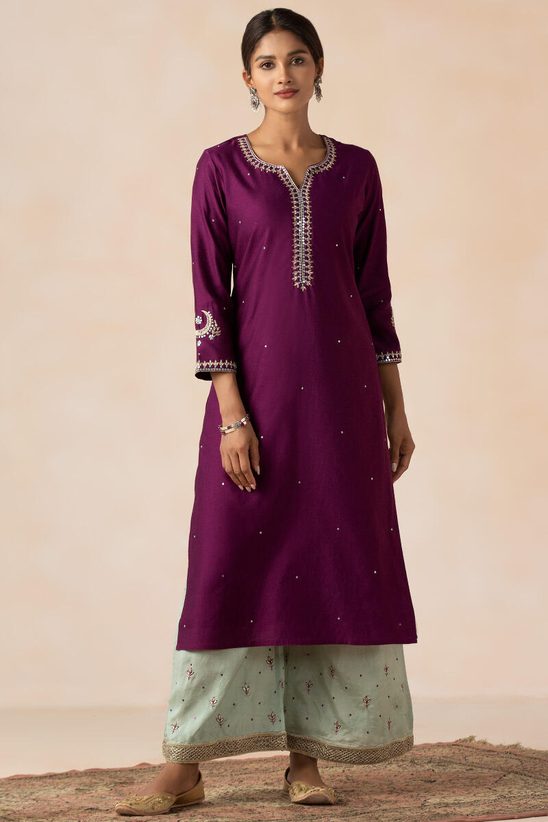 Nazma Shaheen Chanderi Kurta