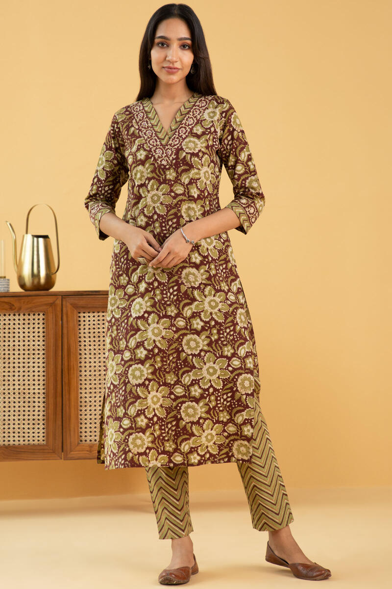 Sehra Mahreen Bagru Kurta