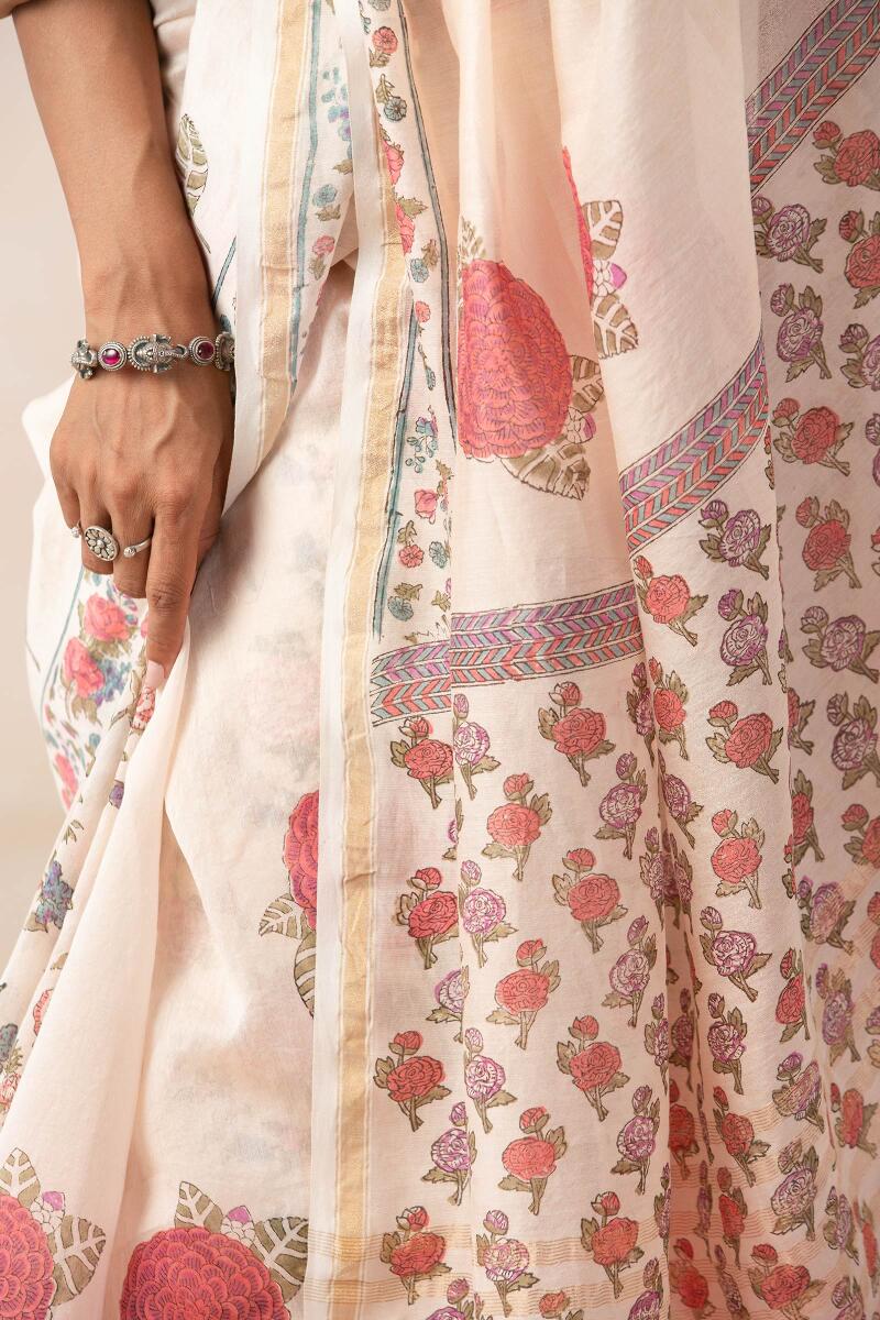 Gulbarg Roheen Chanderi Saree
