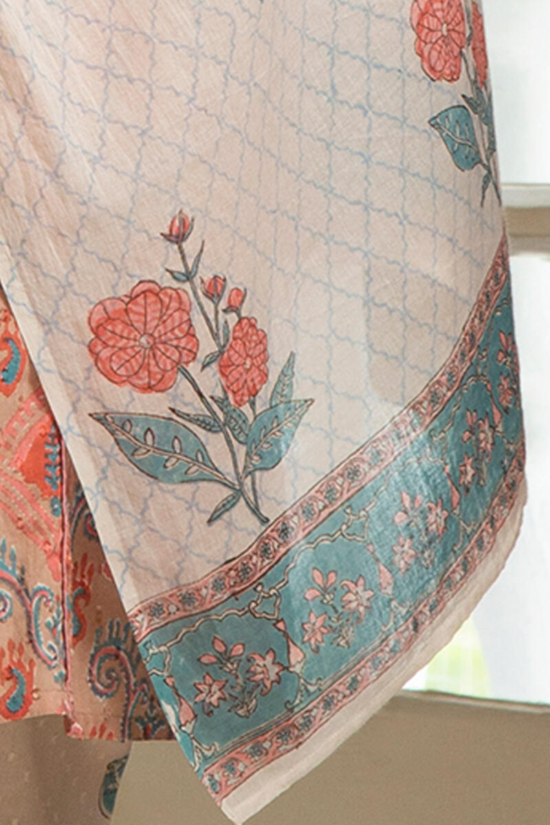 Nazm Suhana Block Printed Dupatta