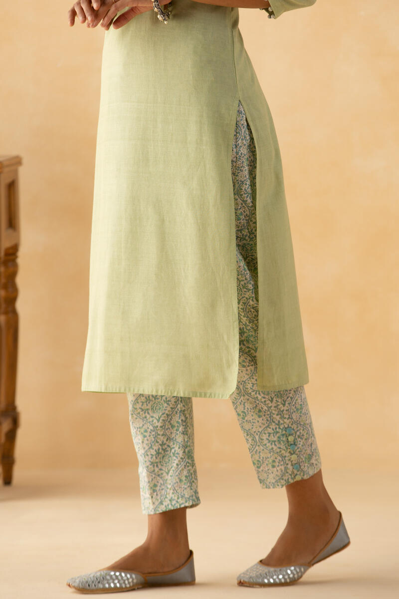 Gulbarg Green Handloom Kurta