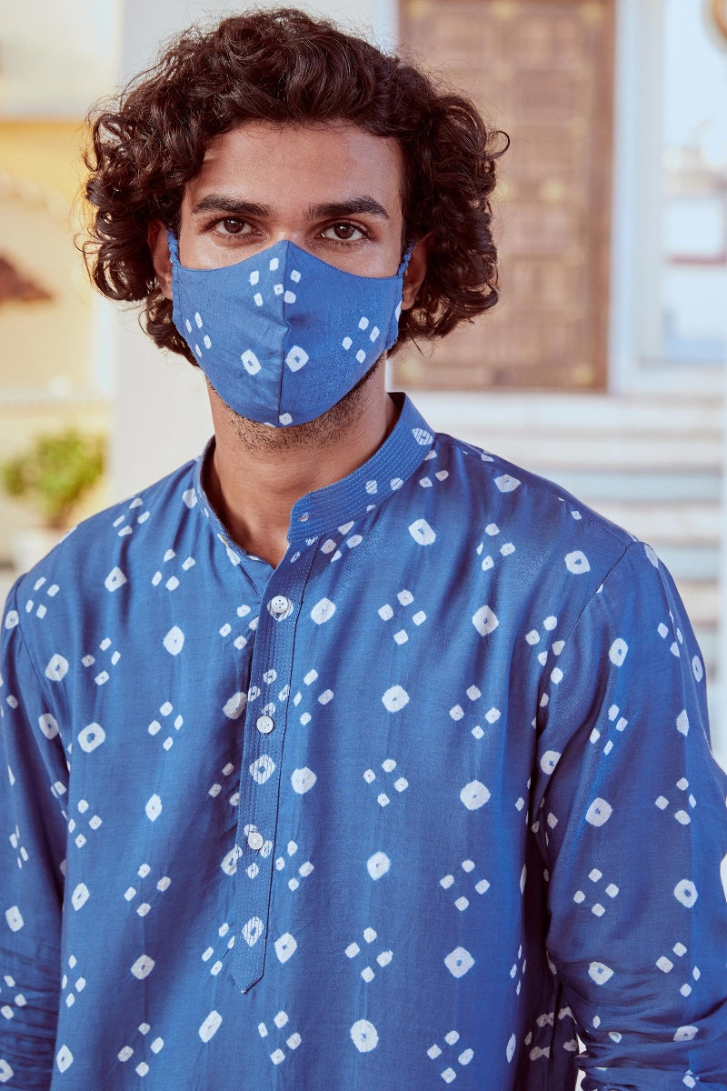 Aatif Modal Bandhej Kurta