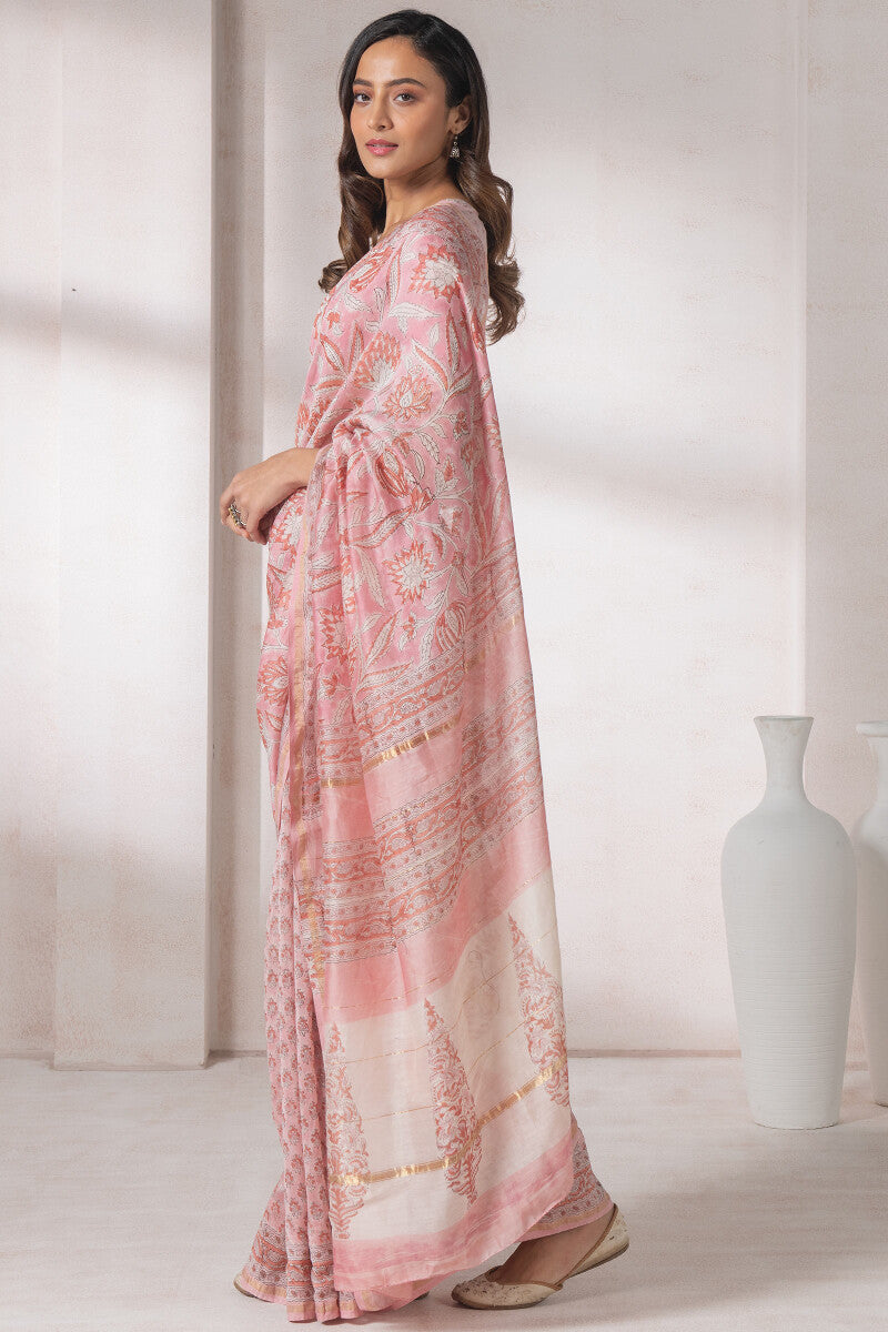 Gul Bano Naasrin Chanderi Silk Saree