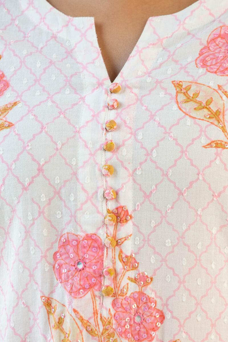 Nazm Sehnoor Block Printed Kurta