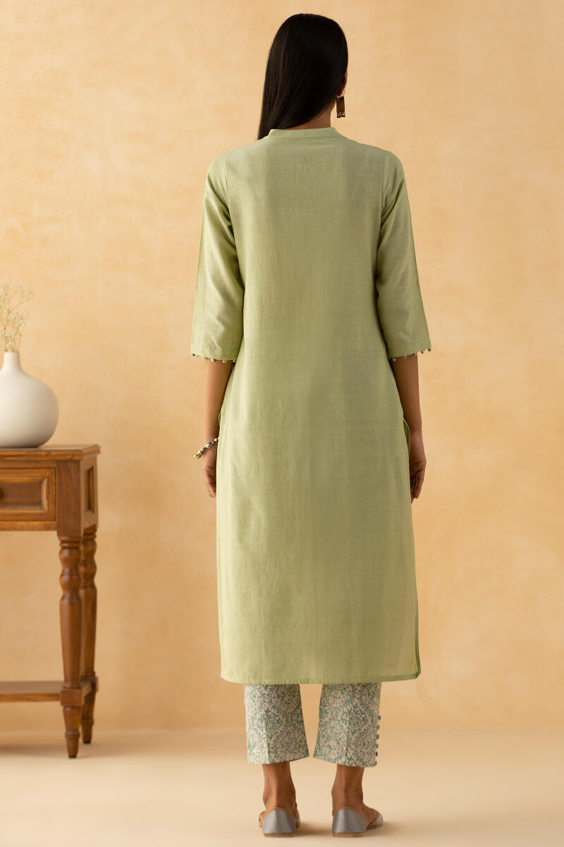 Gulbarg Green Handloom Kurta