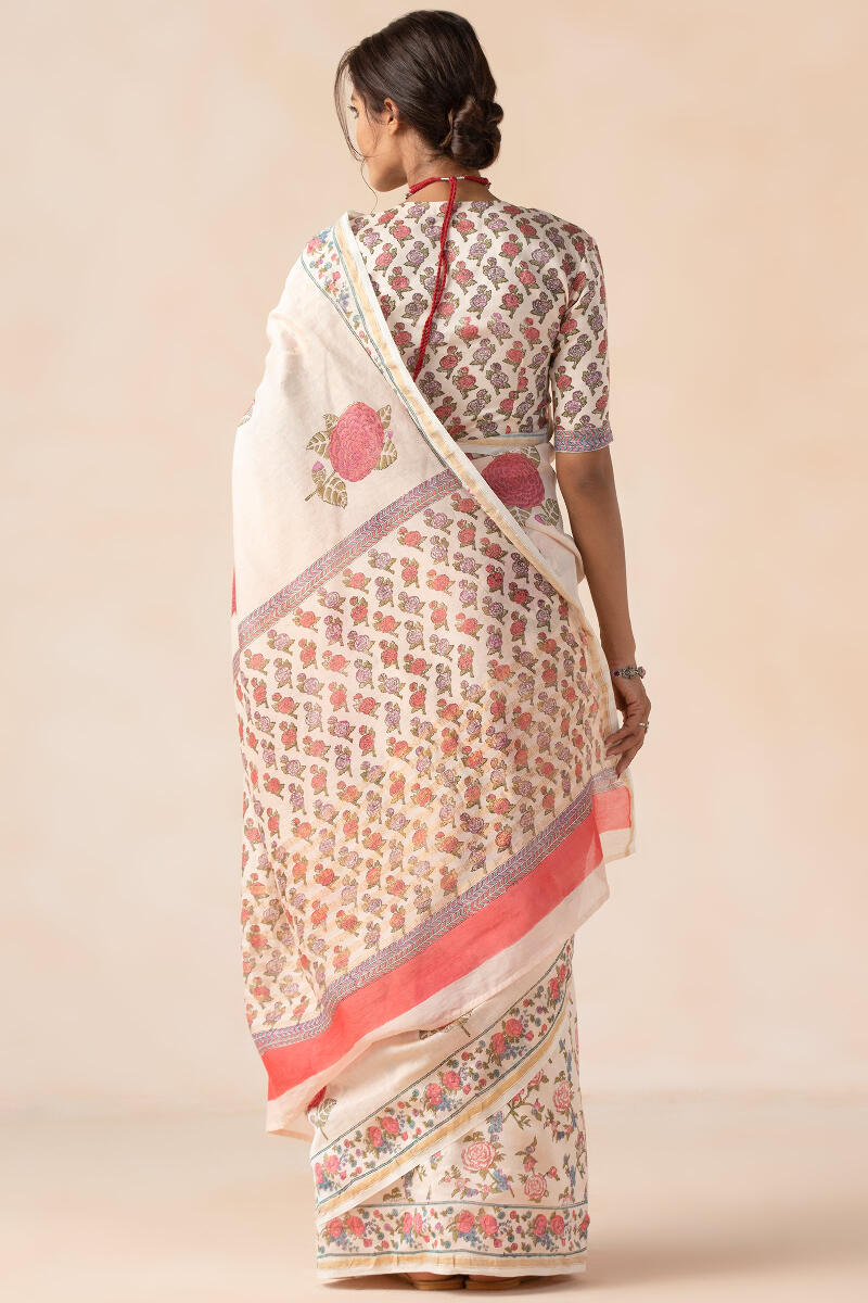 Gulbarg Roheen Chanderi Saree