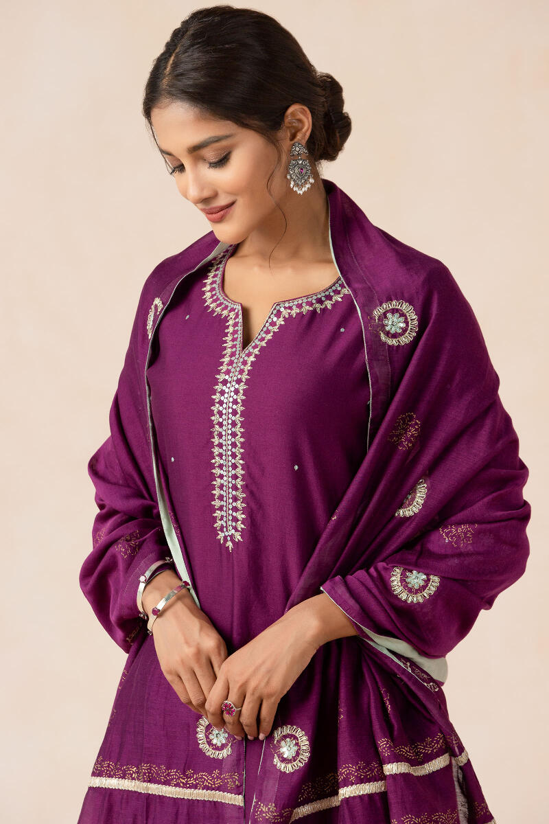Nazma Shaheen Chanderi Dupatta