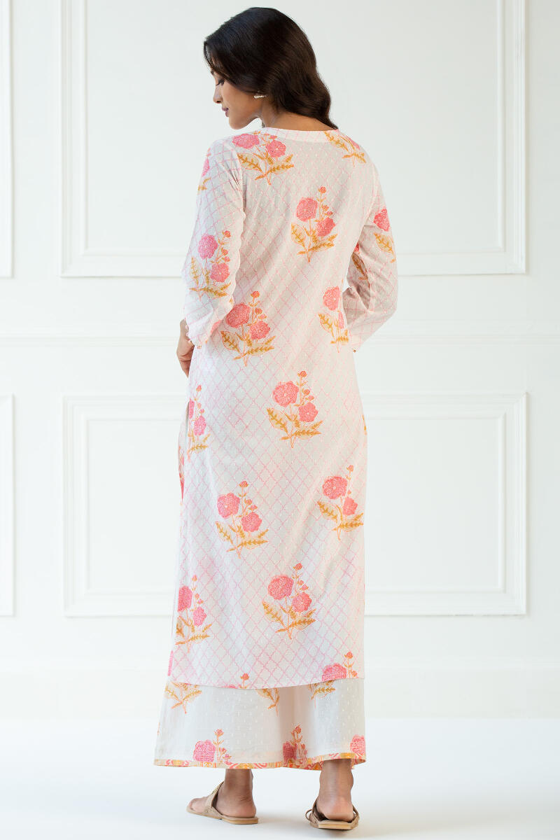 Nazm Sehnoor Block Printed Kurta