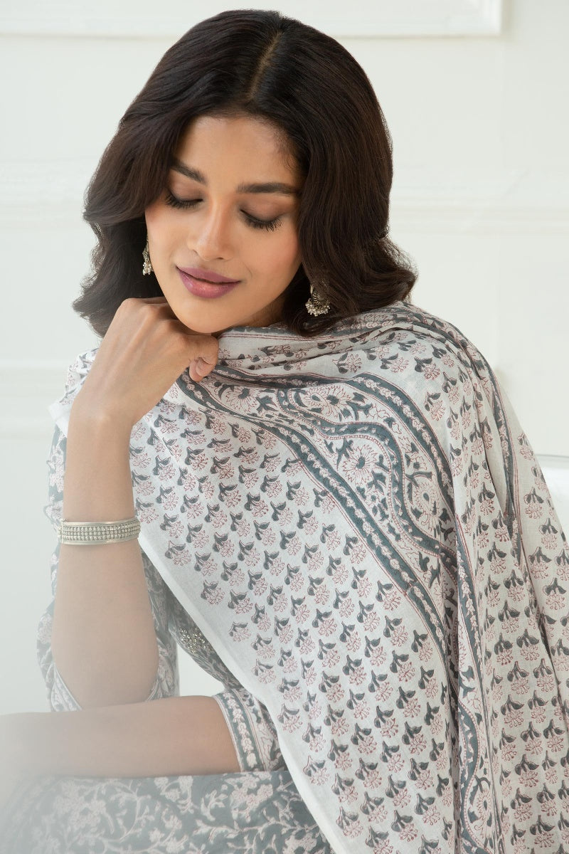Gauhar Zenia Block Printed Dupatta