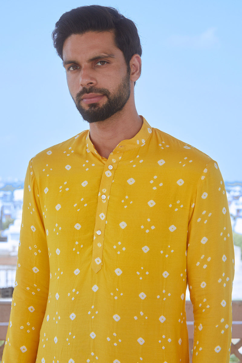 Samir Modal Bandhej Kurta