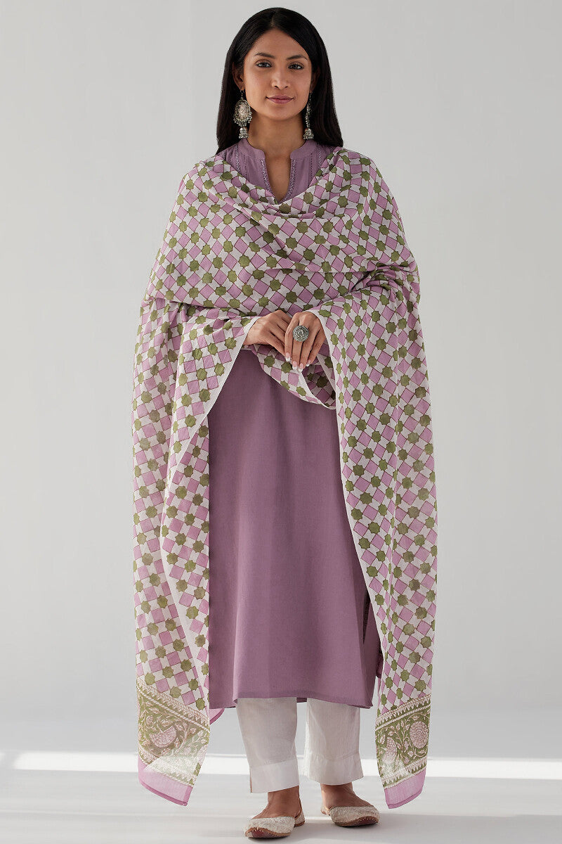 Kashida Nusrat Sanganeri Dupatta