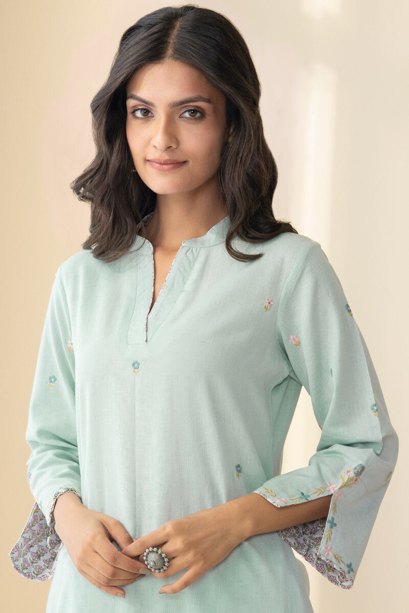Gulbarg Layla Blue Kurta