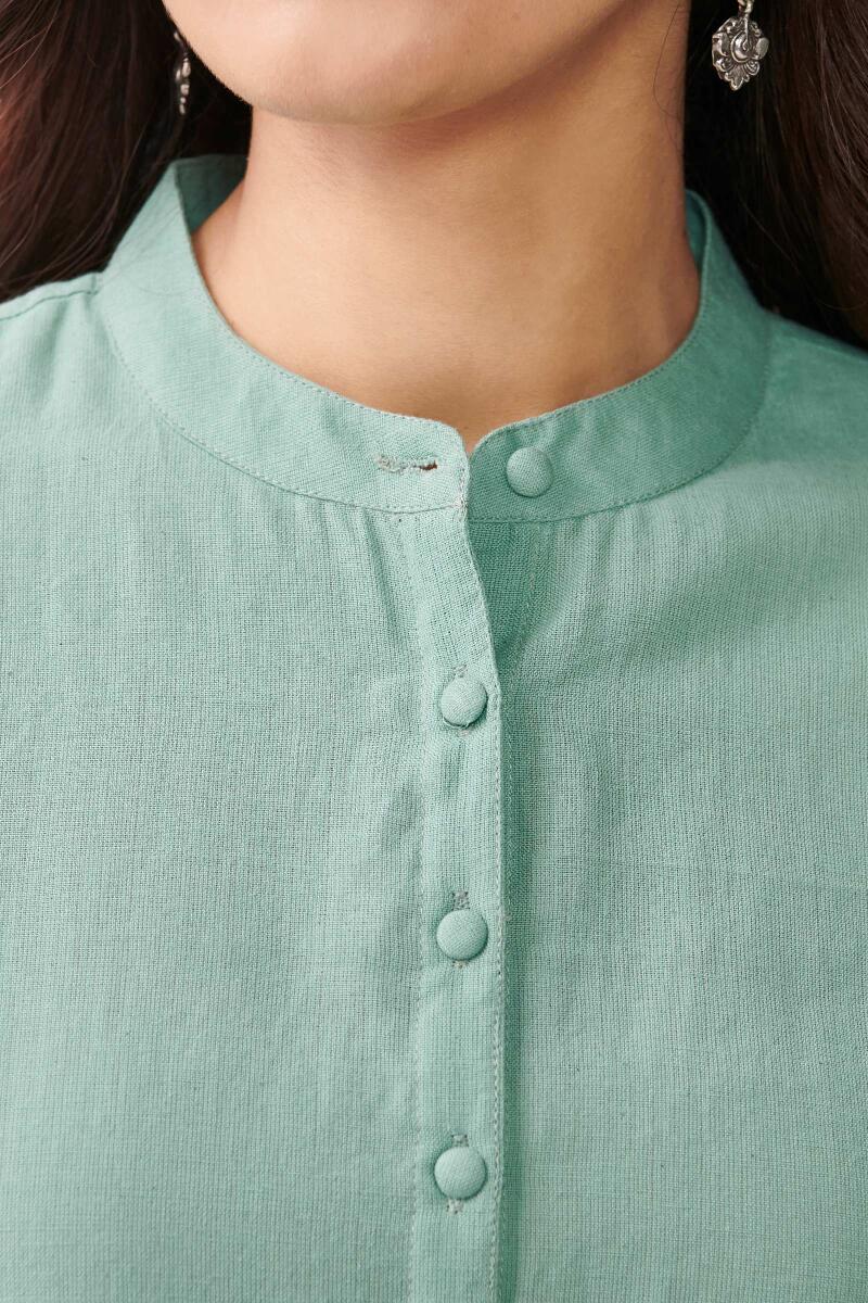 Roza Jannat Green Handloom Loungewear Set