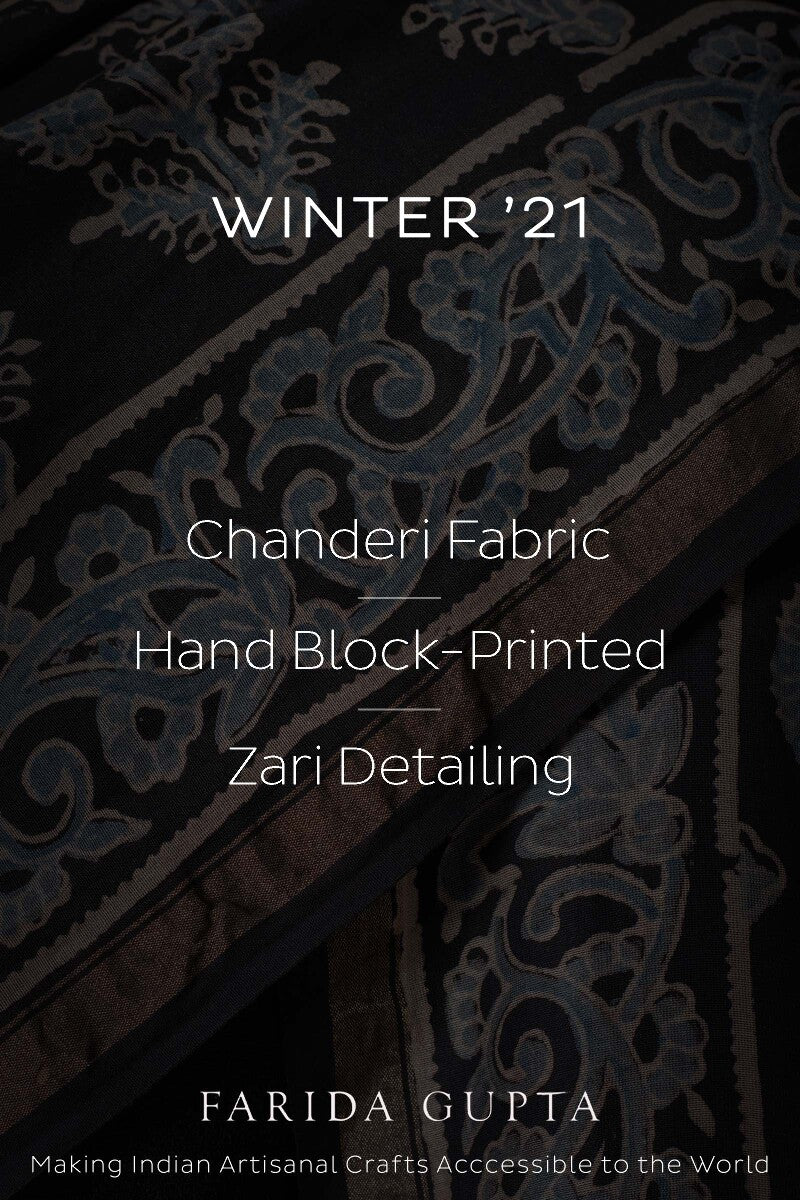 Naadirah Tazmeen Ajrak Chanderi Dupatta