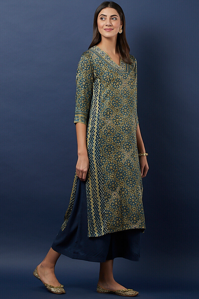 Ajrak Silk