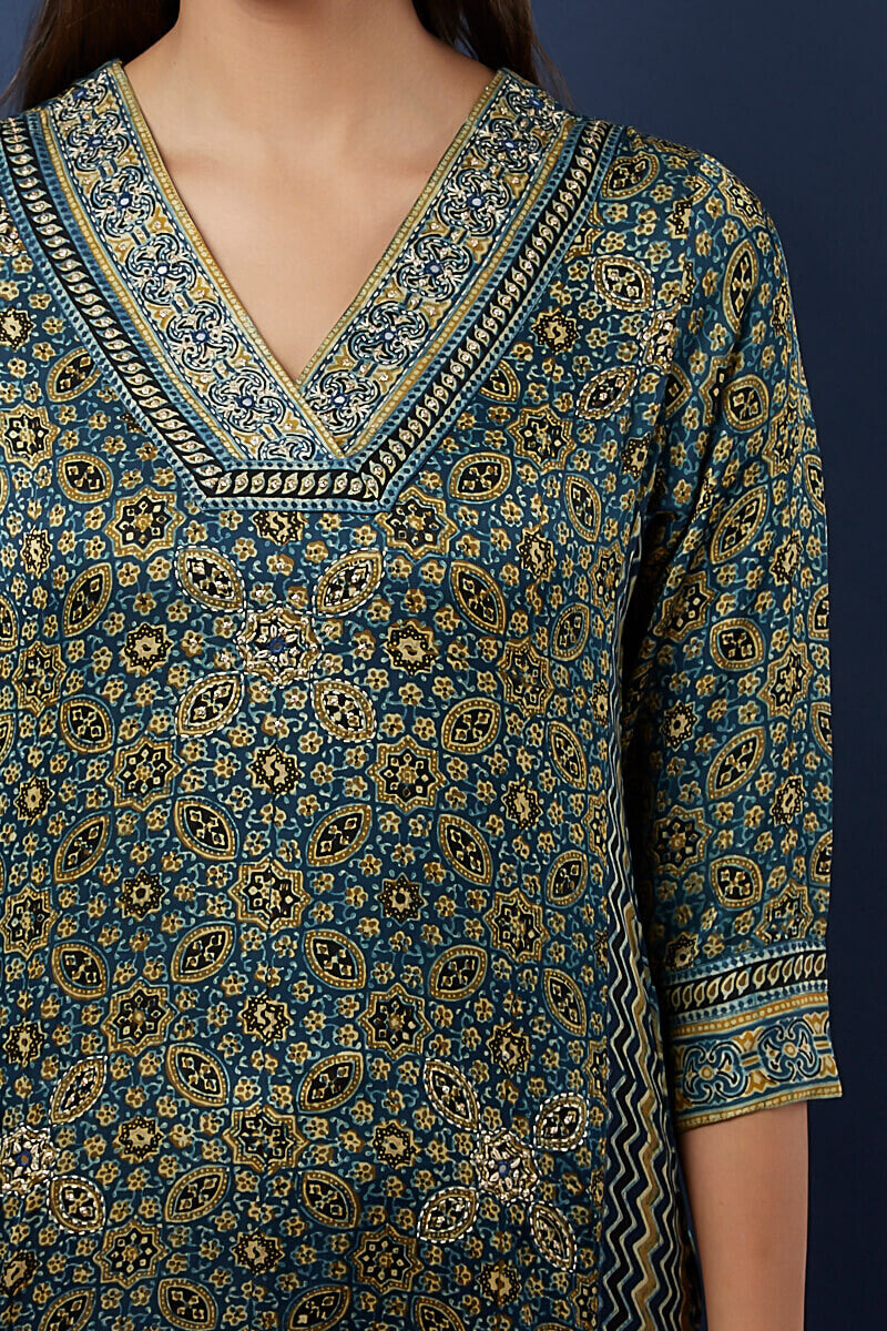 Ajrak Silk
