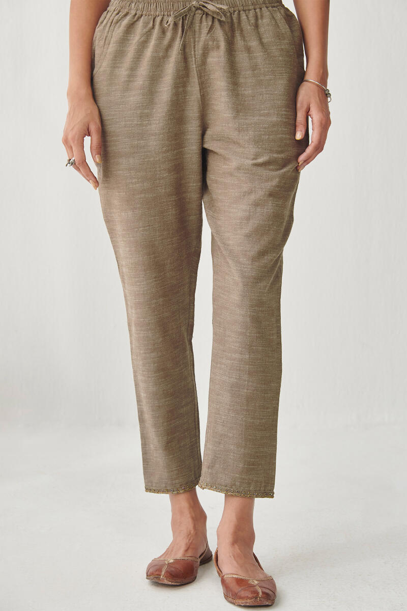 Mirza Farah Handloom Narrow Pants