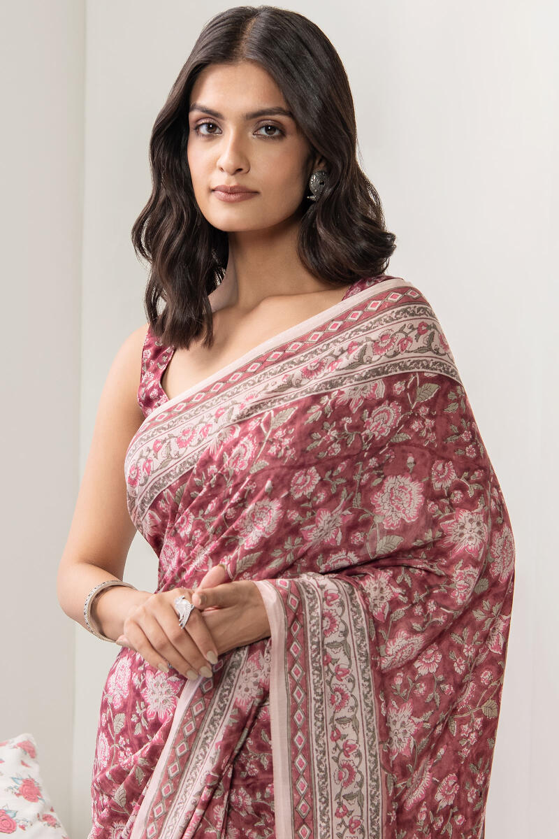 Nasrine Saba Cotton Silk Saree
