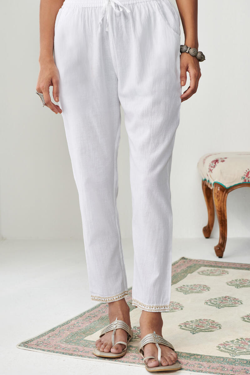 Mirza Zoya Handloom Narrow Pants