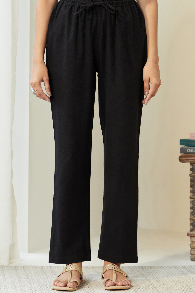 Roza Seher Black Pants