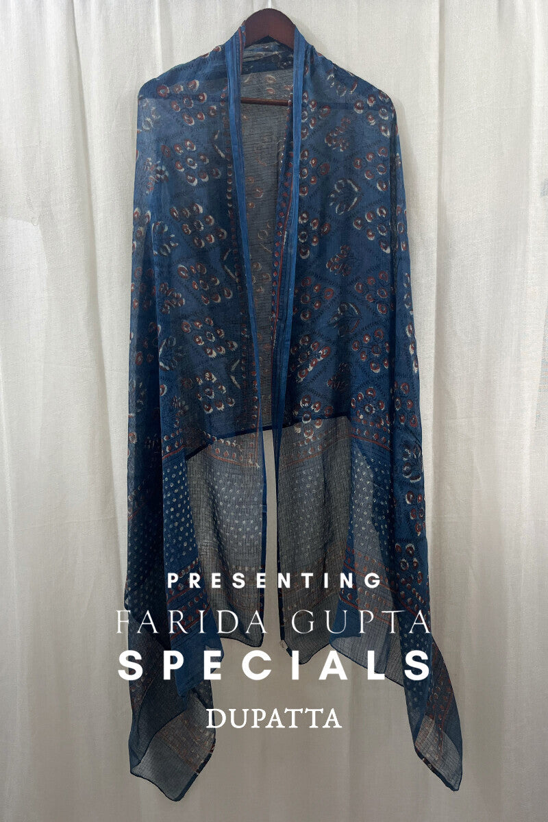 Blue Kota Dupatta