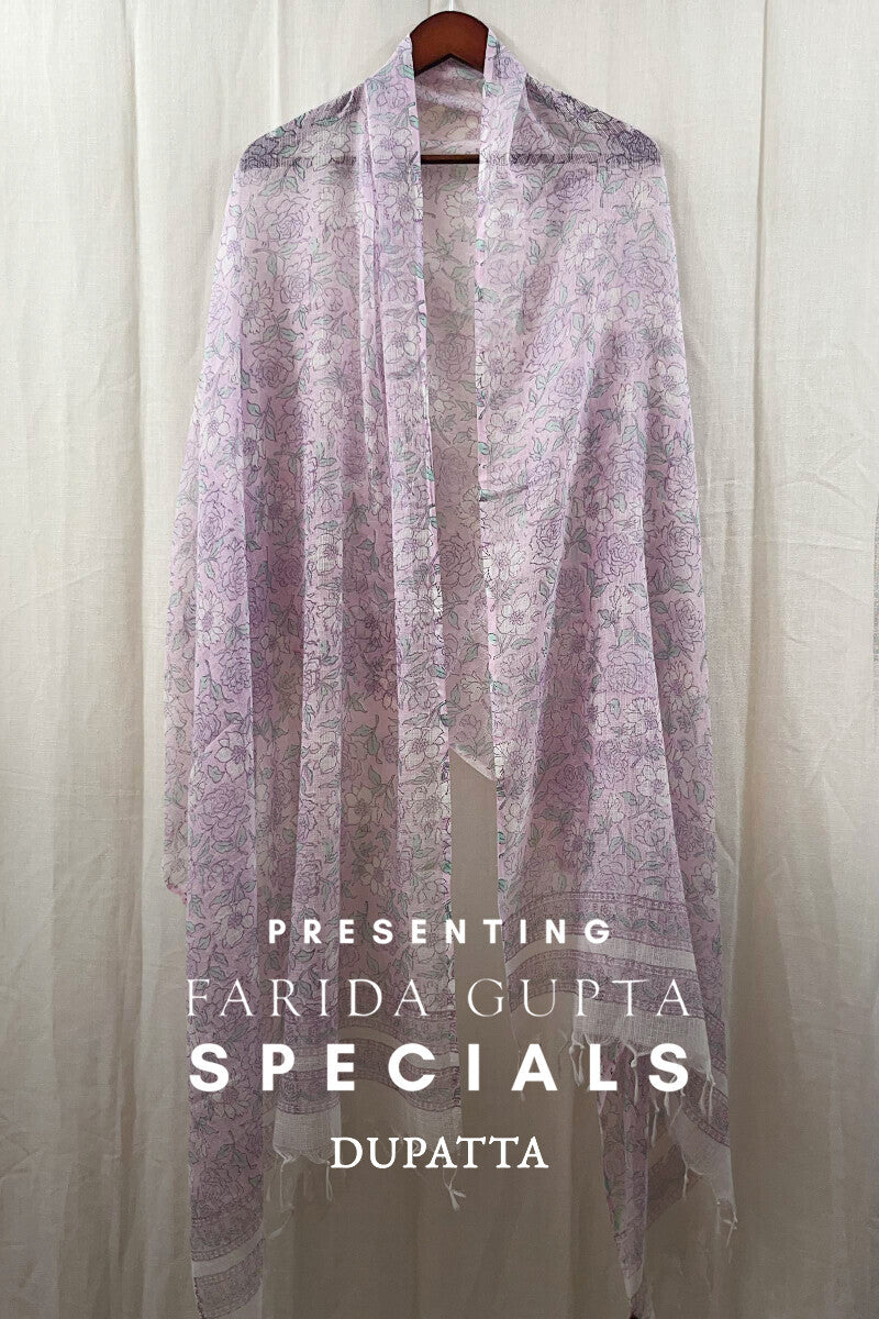Purple Sanganeri Dupatta