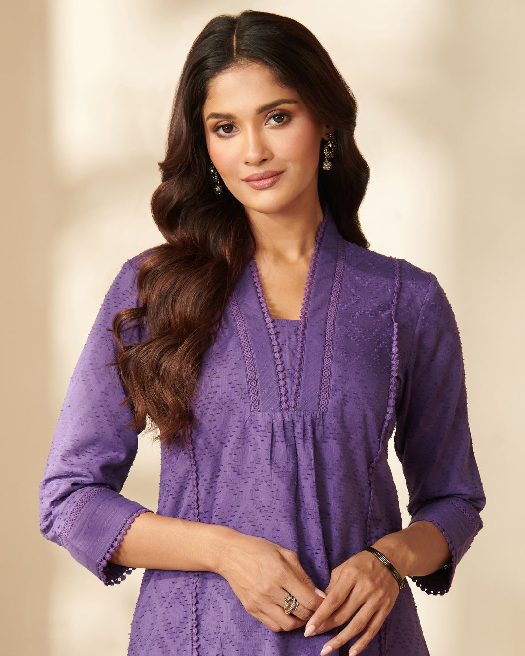 Roza Rosana Purple Kurta