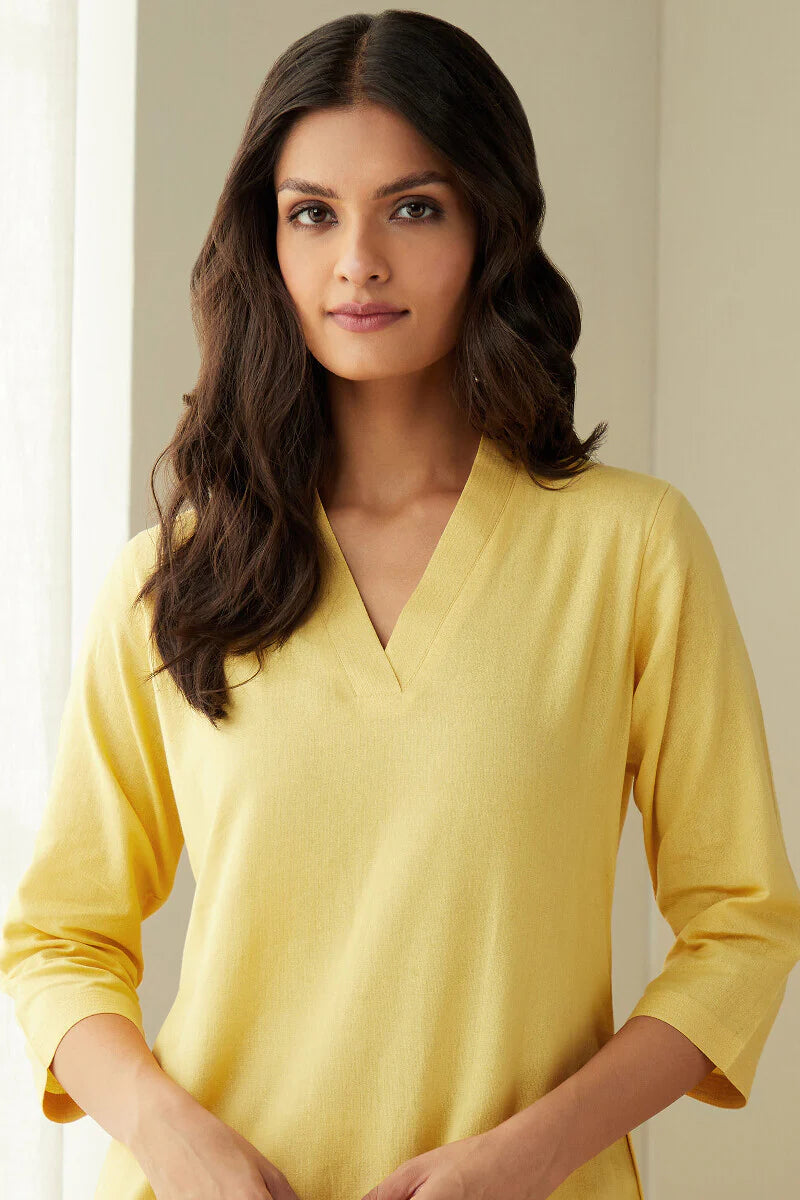 Roza Seher Yellow Kurta