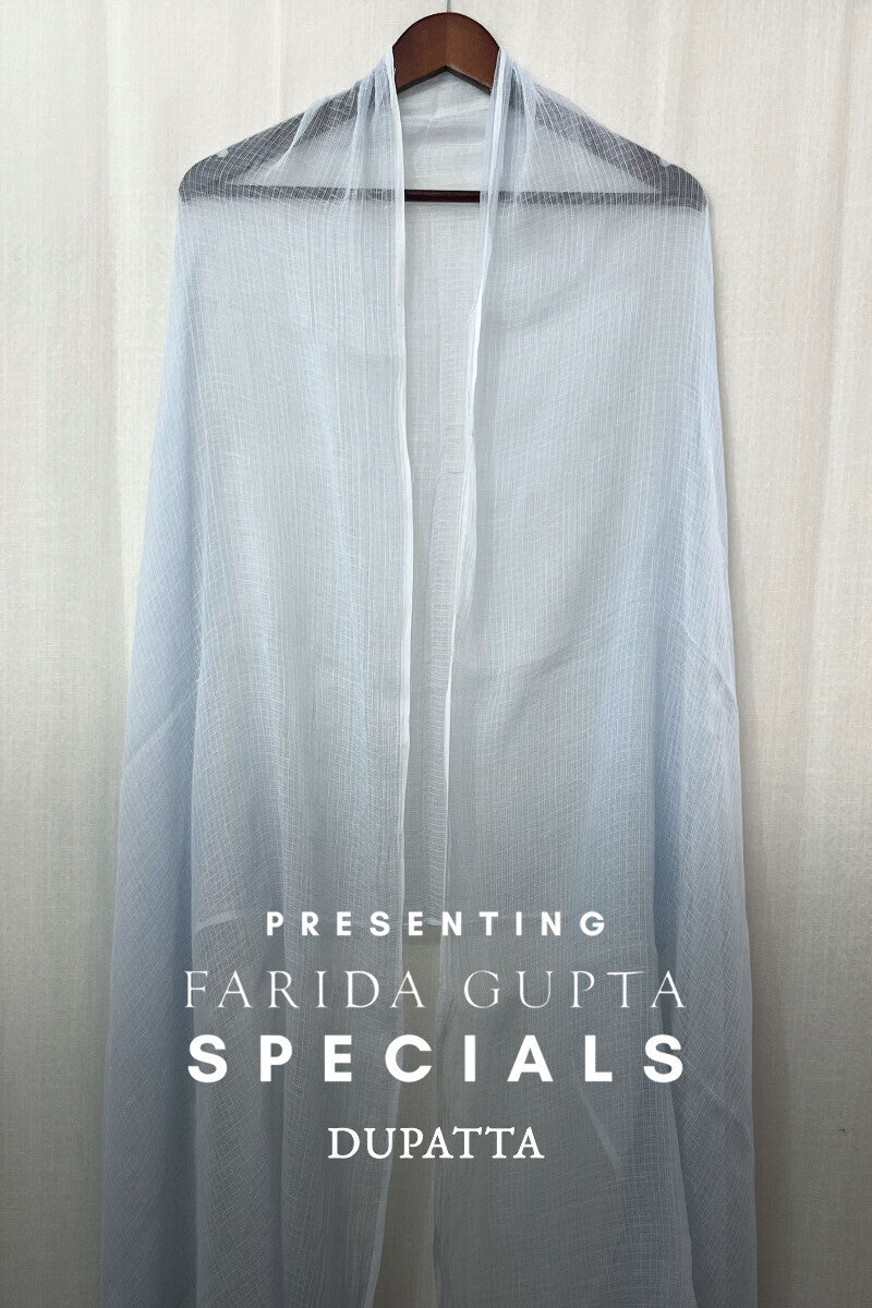Light Blue Plain Dupatta