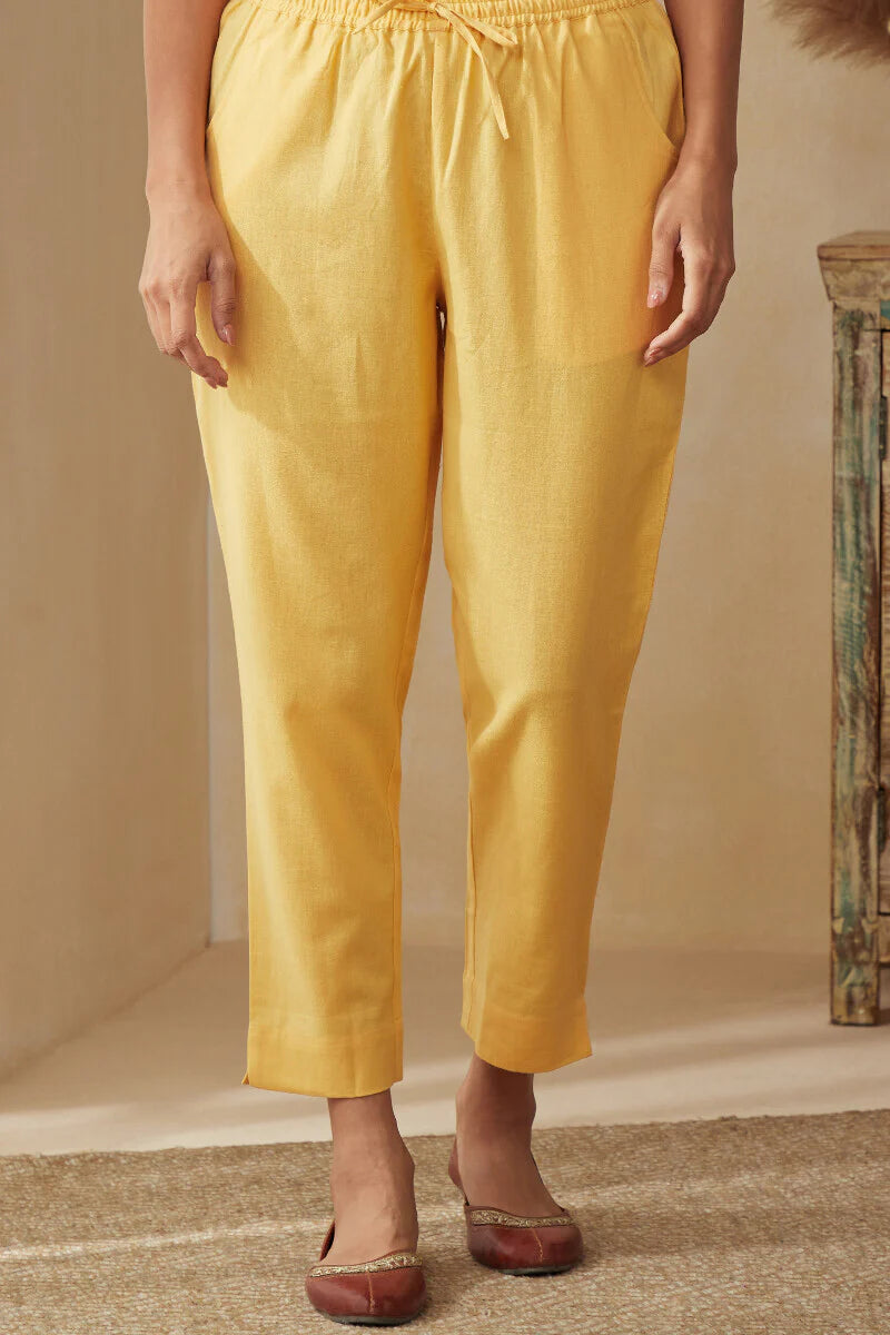 Roza Zoya Yellow Narrow Pants