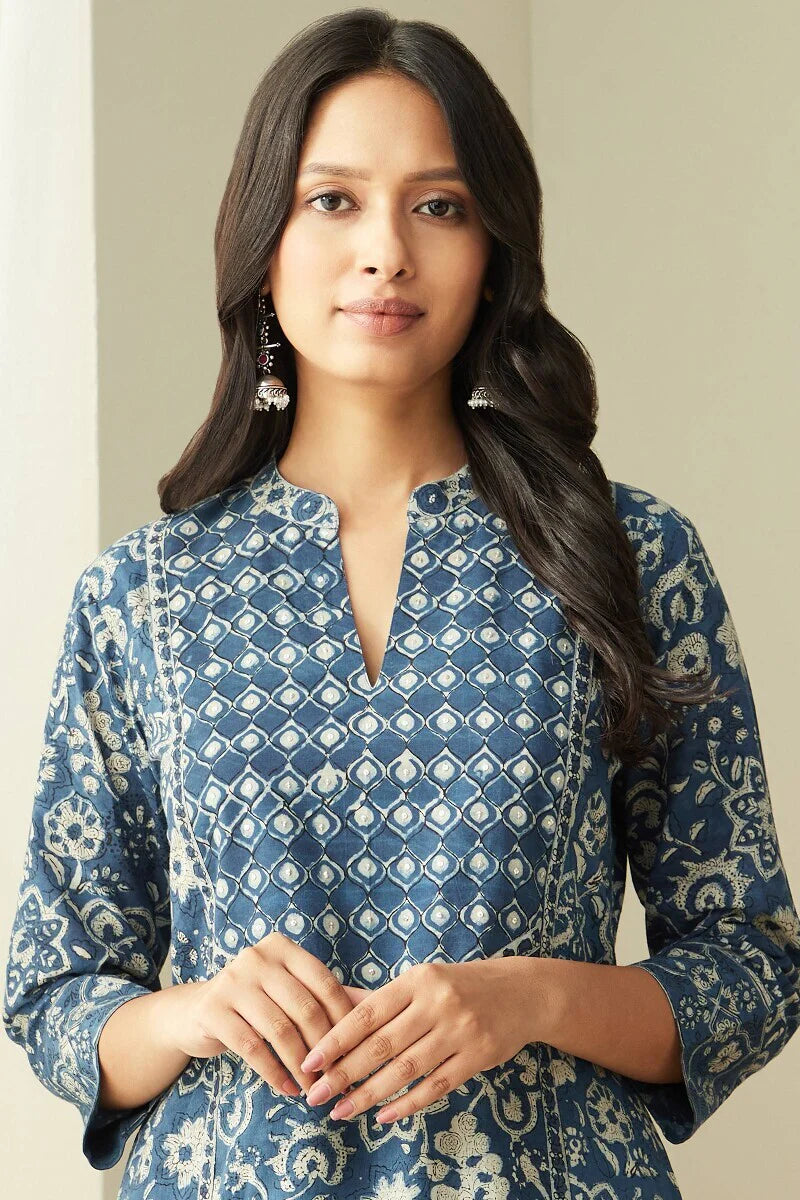 Sehra Maiwa Indigo Kurta