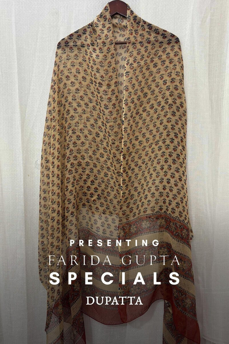 Beige Kota Dupatta