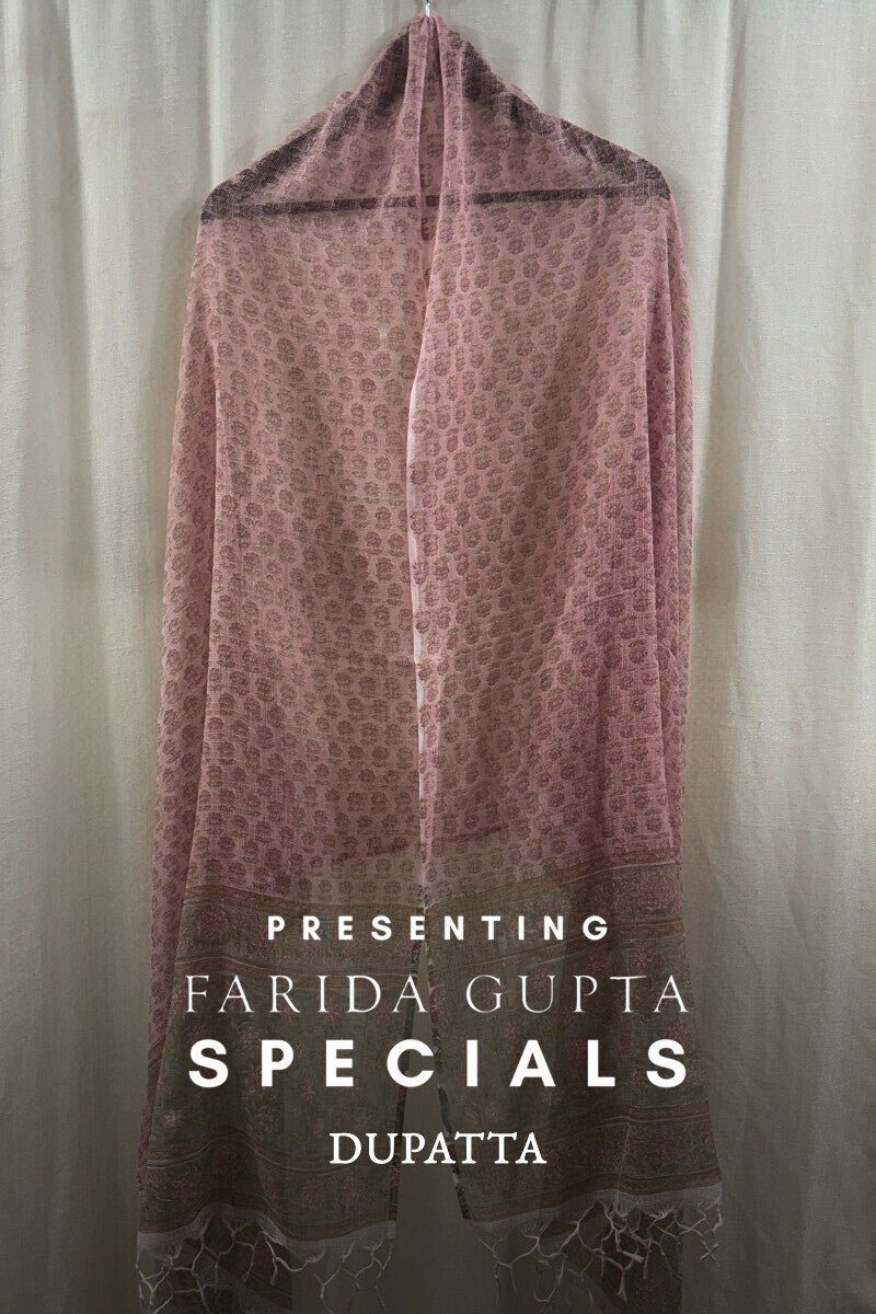 Pink Kota Printed Dupatta