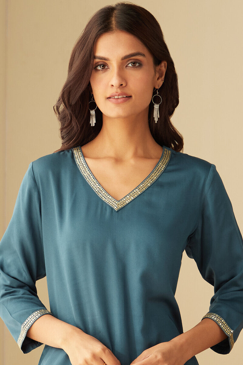 Mehrunissa Seher Blue Kurta