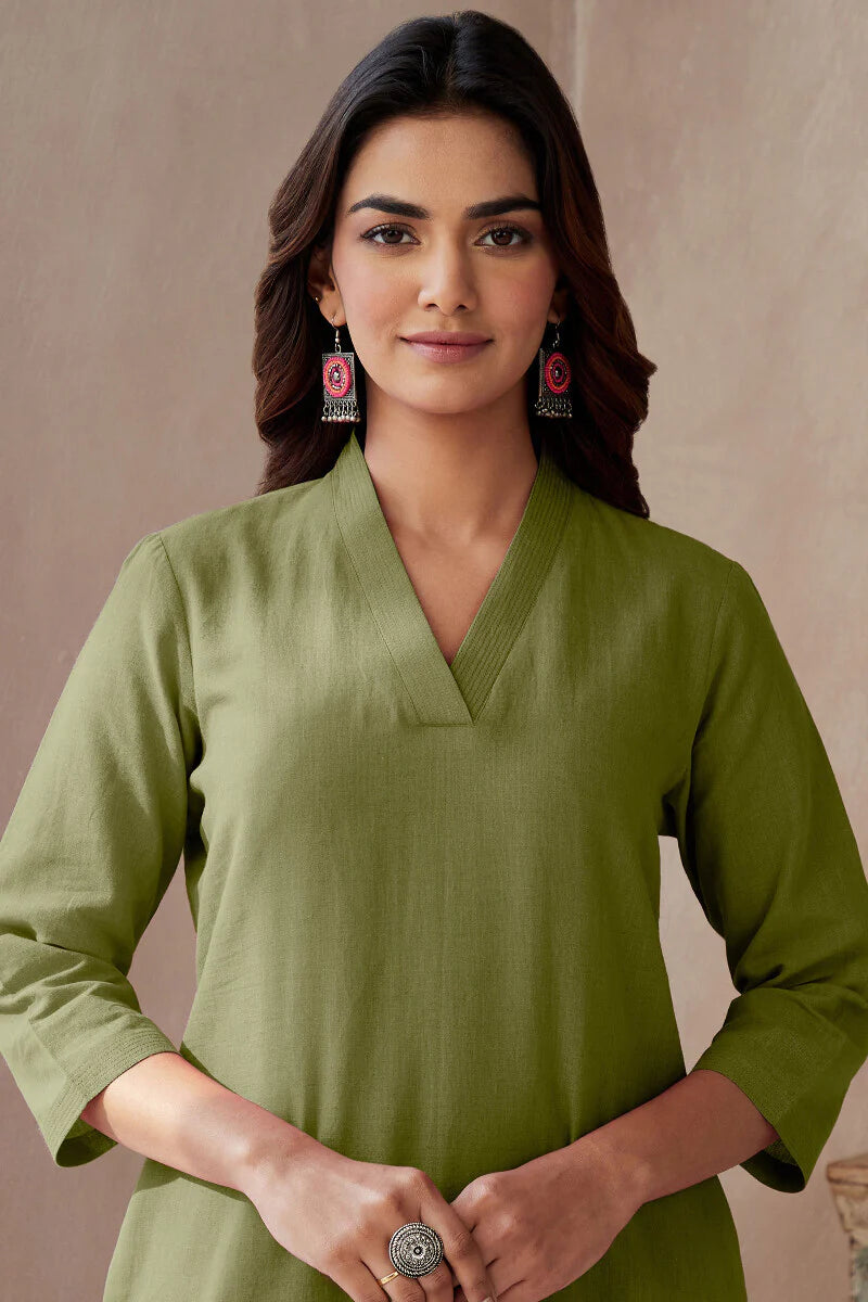Surplus: Rosheen Zinat Green Kurta