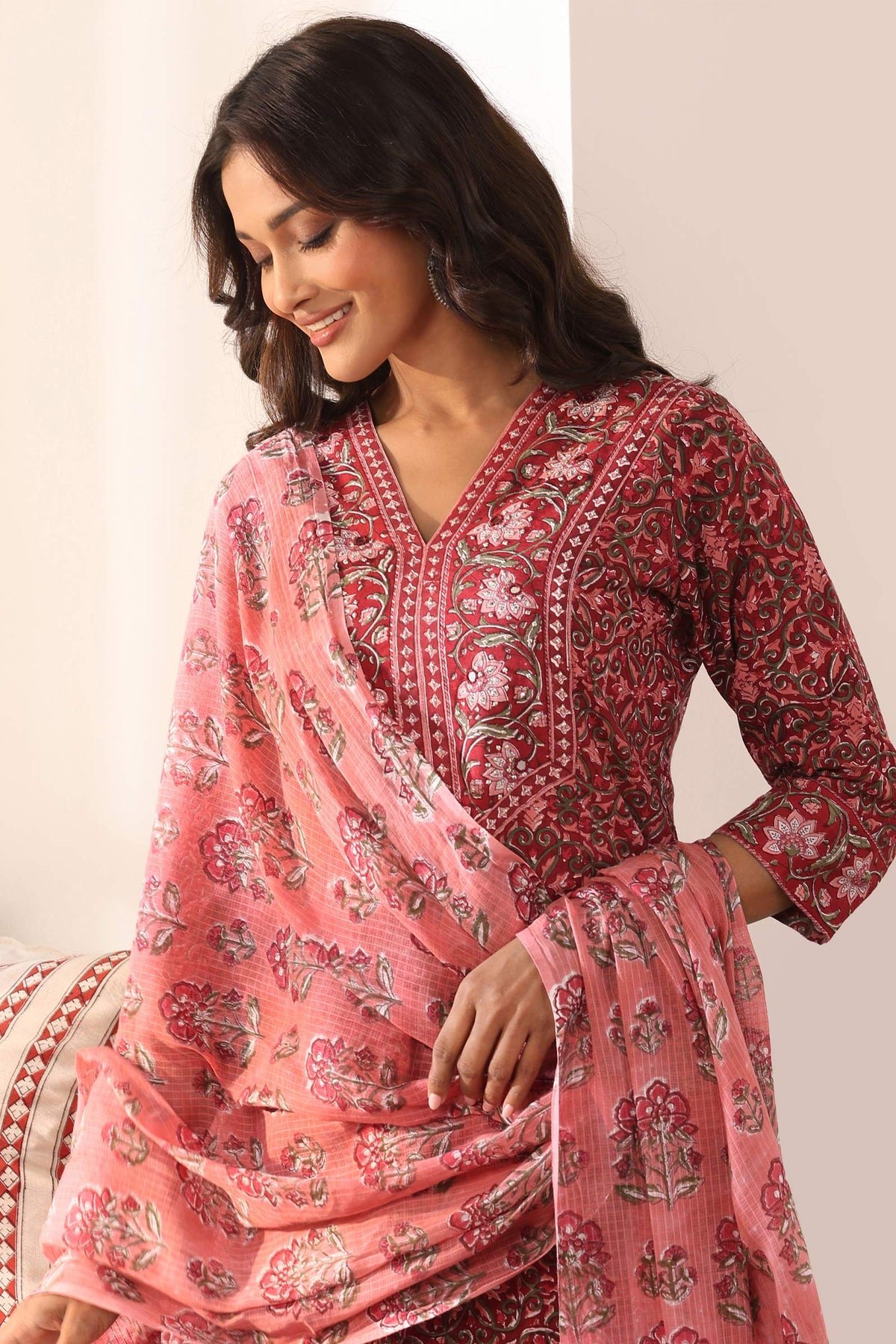 Gulbarg Zehna Sanganeri Dupatta