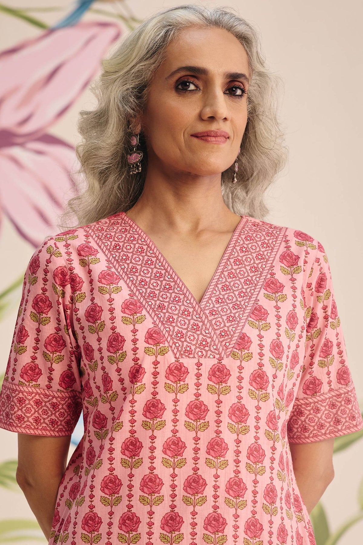 Surplus: Gulraiz Jasmine Sanganeri Kurta