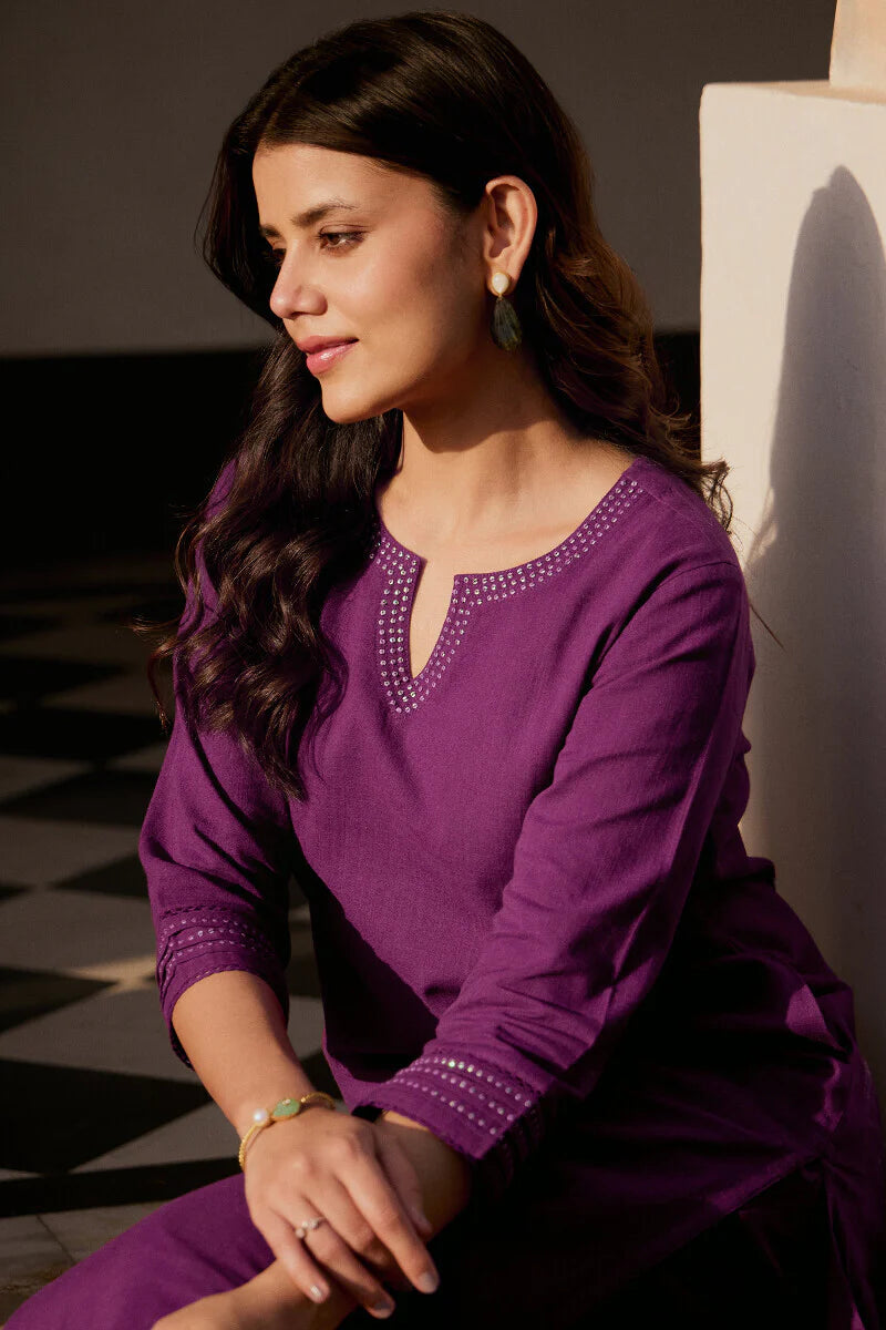 Surplus: Roza Seerat Purple Kurta