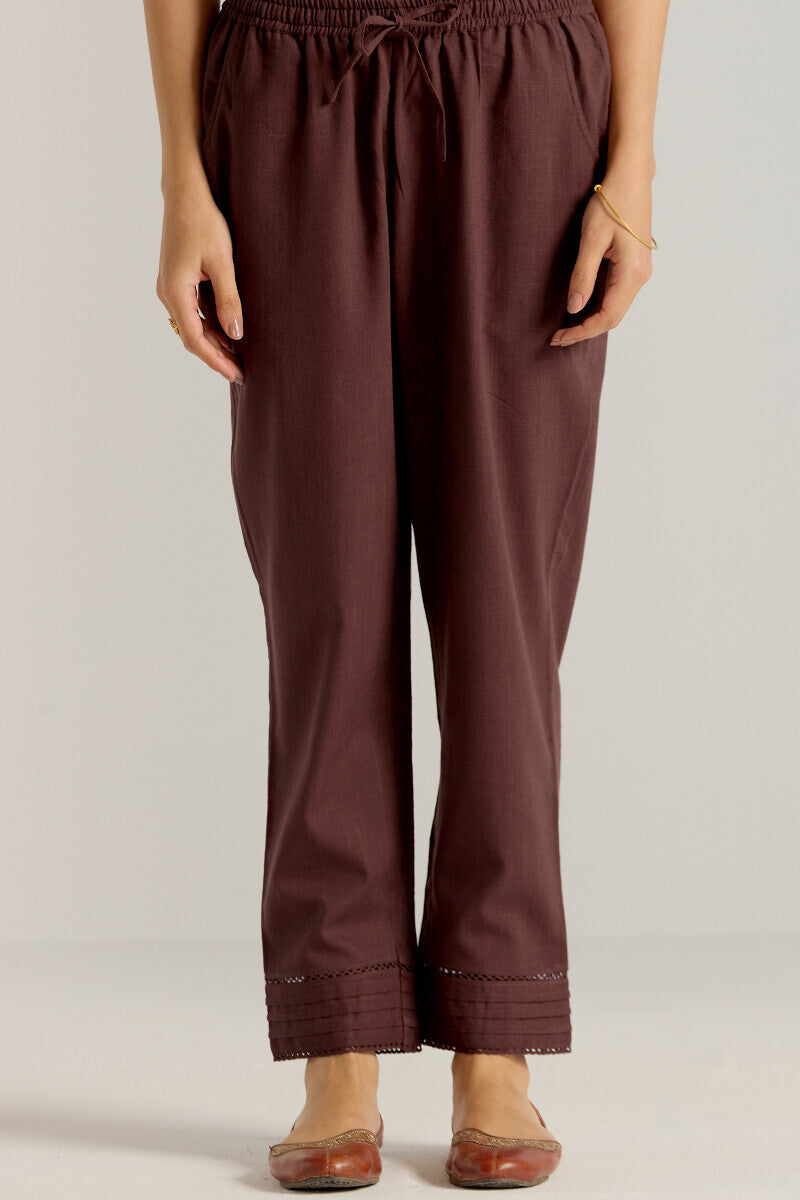 Roza Nida Brown Narrow Pants