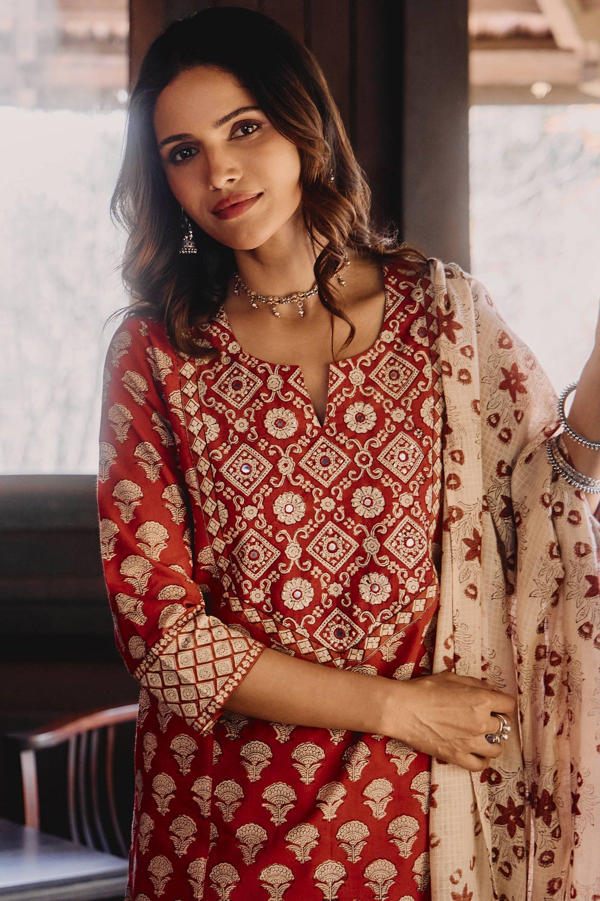 Sehra Meher Bagru Kurta