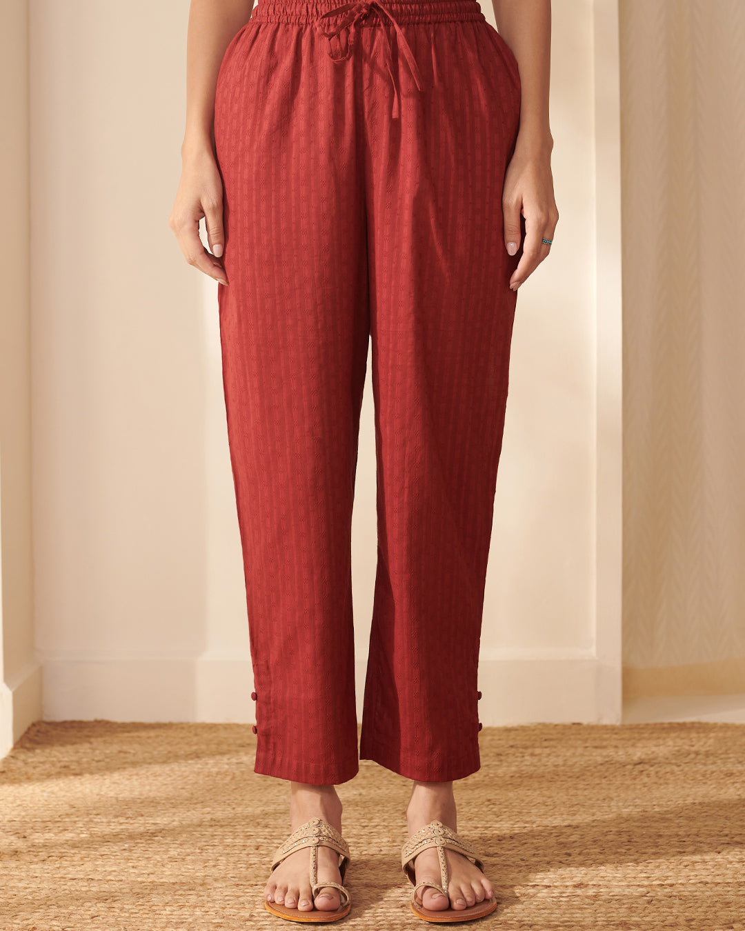 Roza Rahida Alta Red Pants