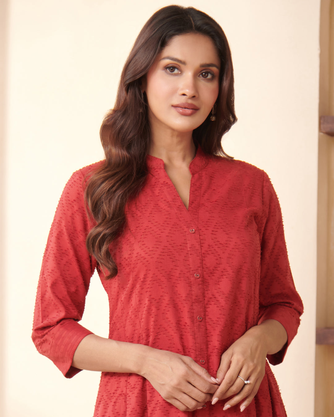 Roza Chaand Anar Red Kurta
