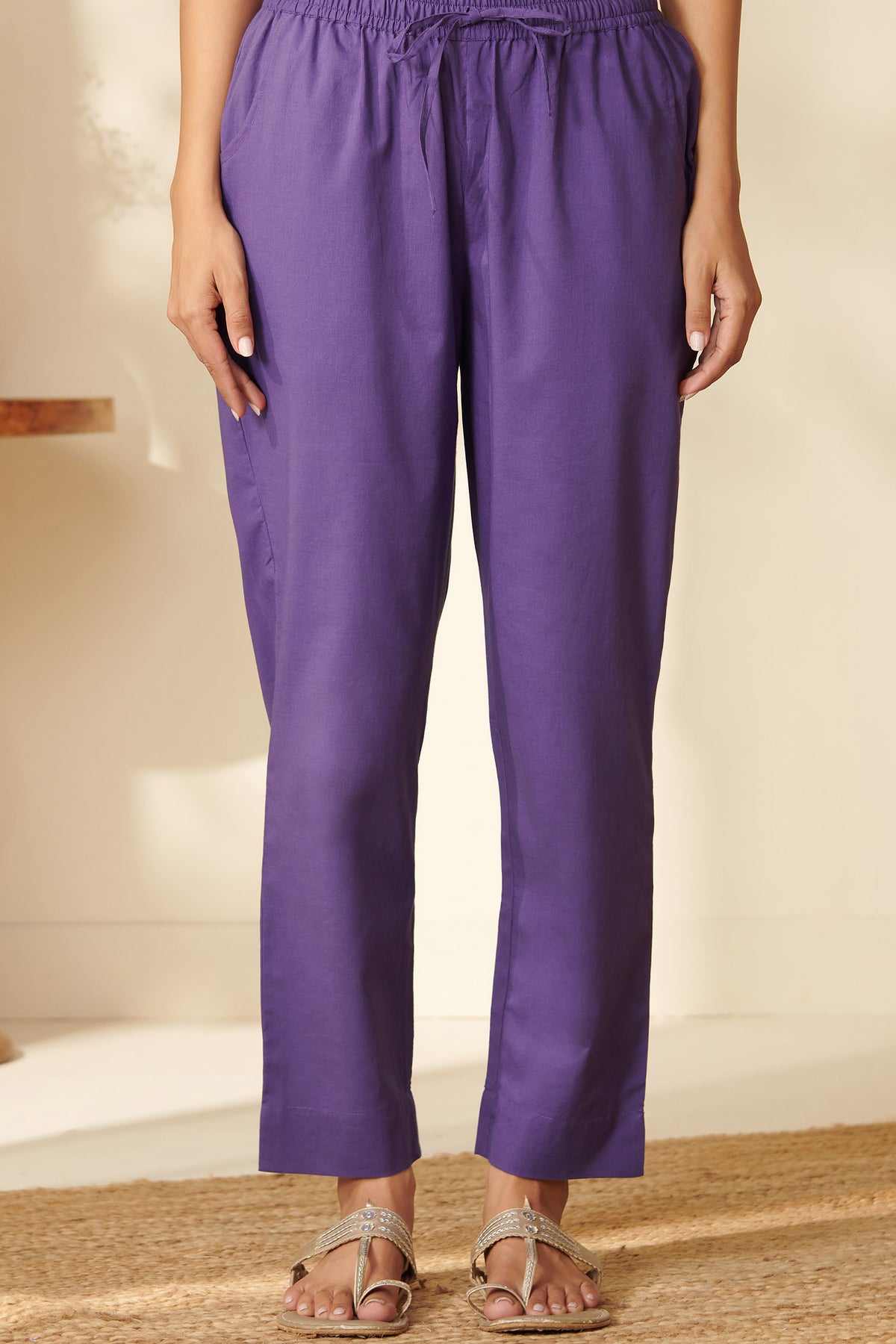 Roza Mahi Purple Narrow Pants